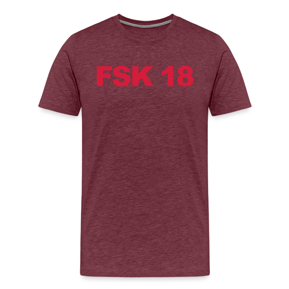 FSK 18 - Bordeauxrot meliert