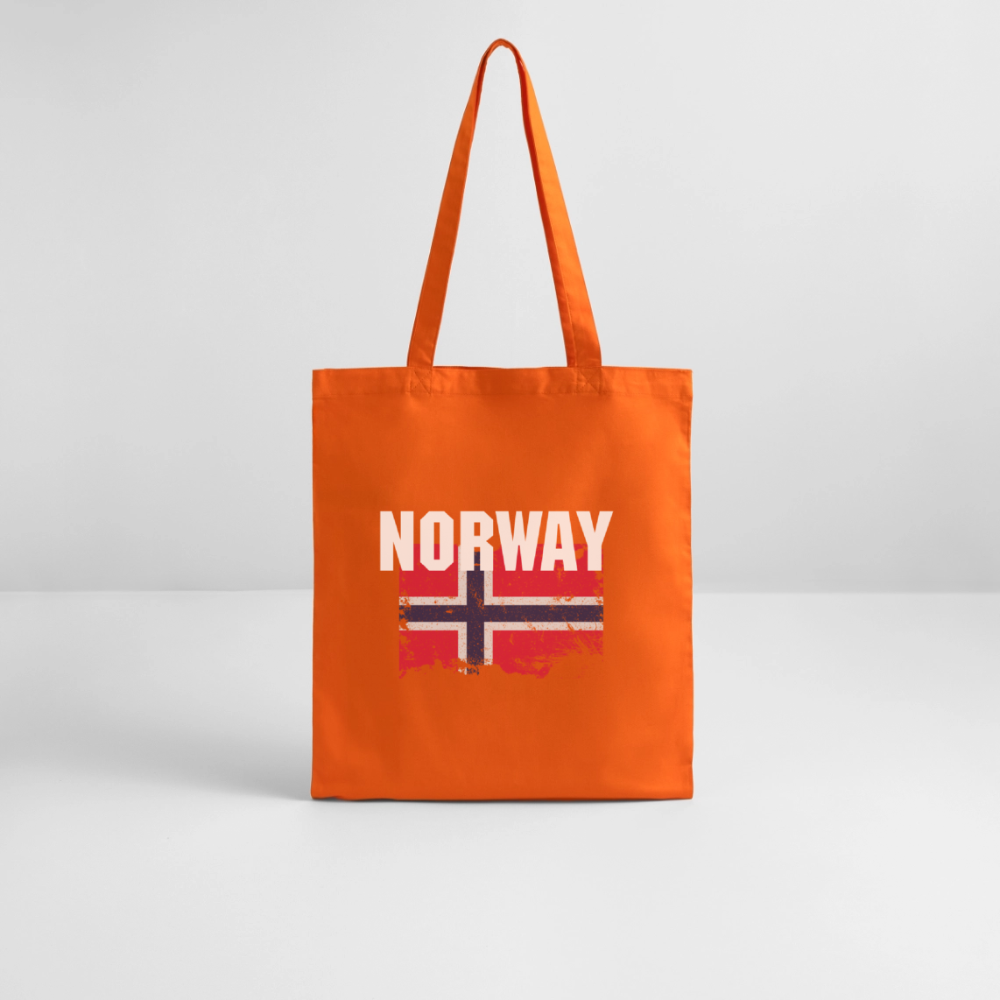 SSW2528 Stofftasche Flag of Norway - Tieforange