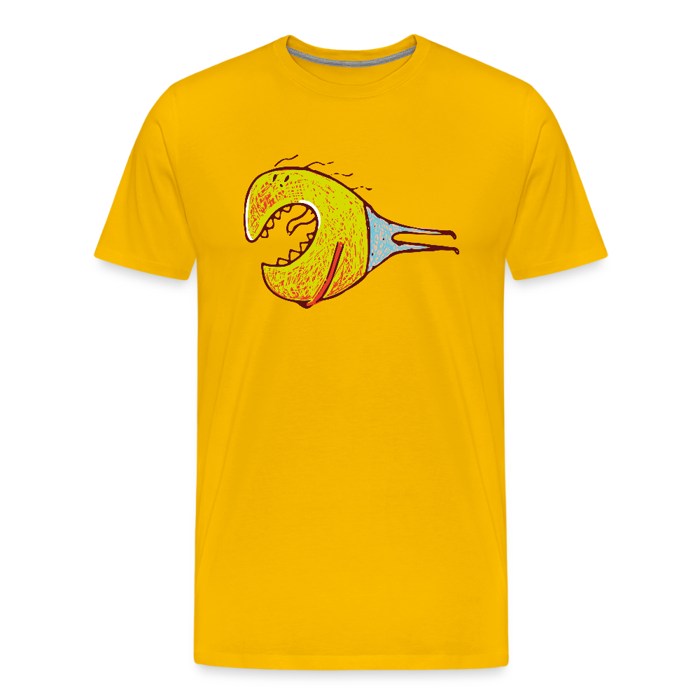 Monster Fisch - Sonnengelb