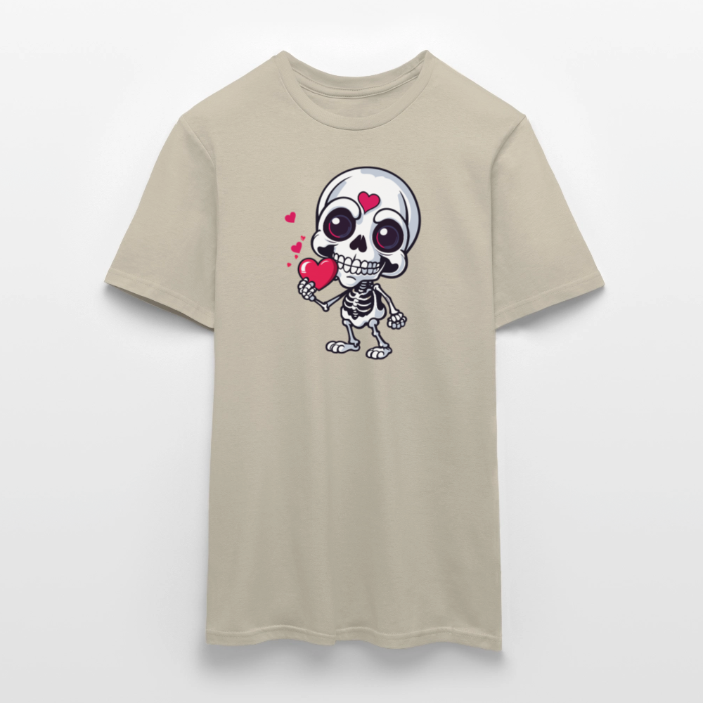 SSW2508Skelett mit Herz - Sandbeige