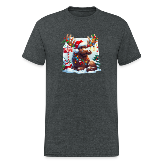 SSW2343 Elch Lichterkette6 - Dunkelgrau meliert