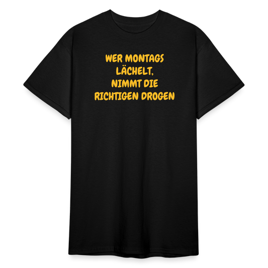 SSW2417WER MONTAGS LÄCHELT, NIMMT DIE RICHTIGEN DROGEN - Schwarz