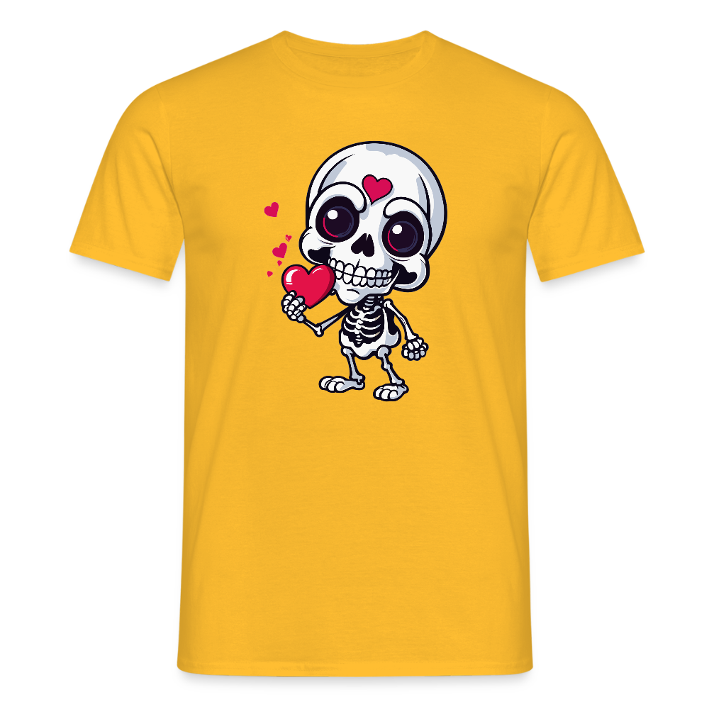 SSW2508Skelett mit Herz - Gelb