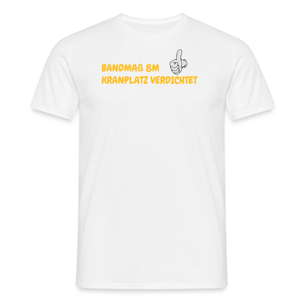 BANDMAß 8M KRANPLATZ VERDICHTET - Weiß
