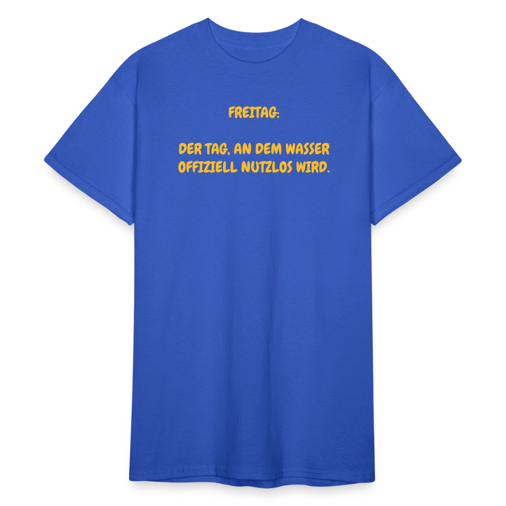 SSW2440FREITAG:  DER TAG, AN DEM WASSER OFFIZIELL NUTZLOS WIRD. - Königsblau