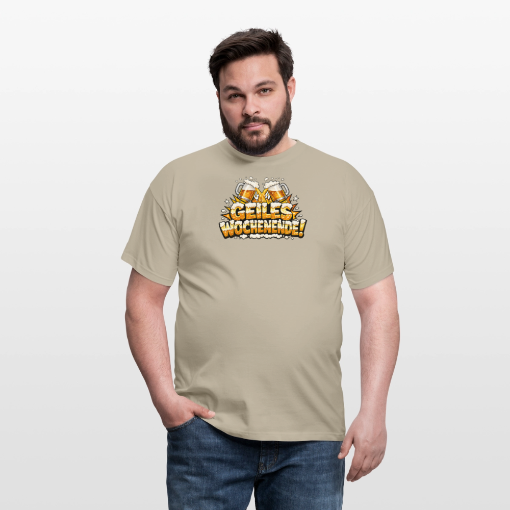 SSW2851 GEILES WOCHENENDE BIER - Sandbeige