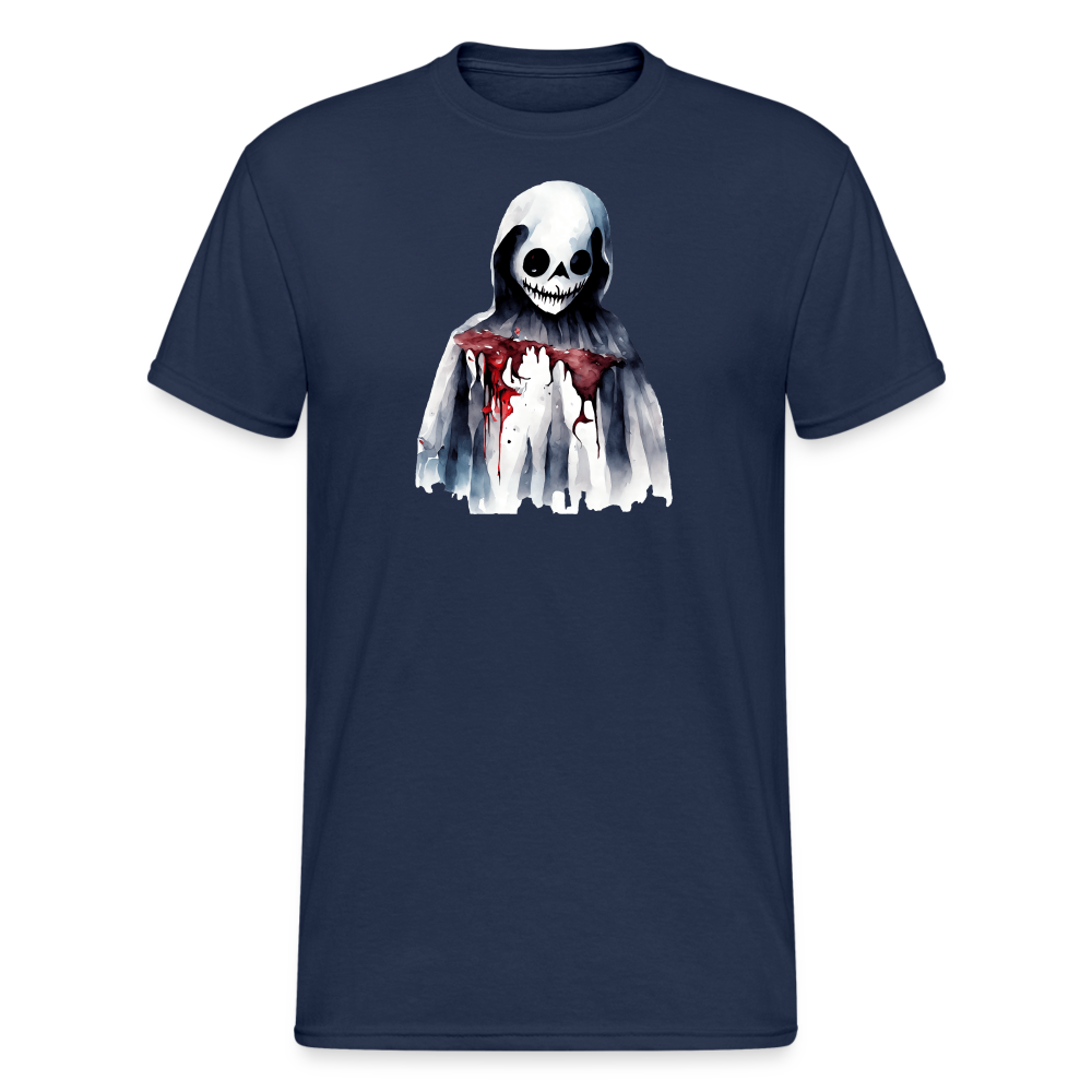 SSW2256Skelett_mit_Blut_im_Gesicht_-_Horror-Illustration - Navy