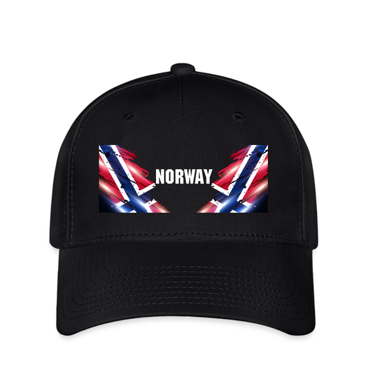 SSW2532 Cap Flag of Norway - Schwarz