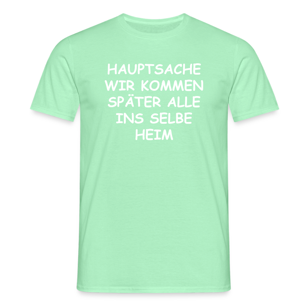 SSW2492HAUPTSACHE WIR KOMMEN SPÄTER ALLE INS SELBE HEIM - Mintgrün