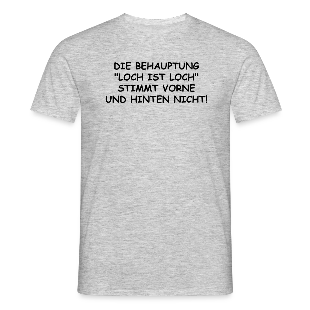 SSW2542DIE BEHAUPTUNG "LOCH IST LOCH" STIMMT VORNE UND HINTEN NICHT! - Grau meliert