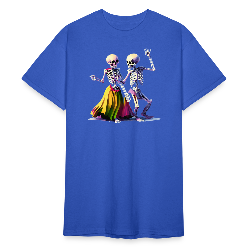 SSW2259Bunte_tanzende_Skelette - Königsblau