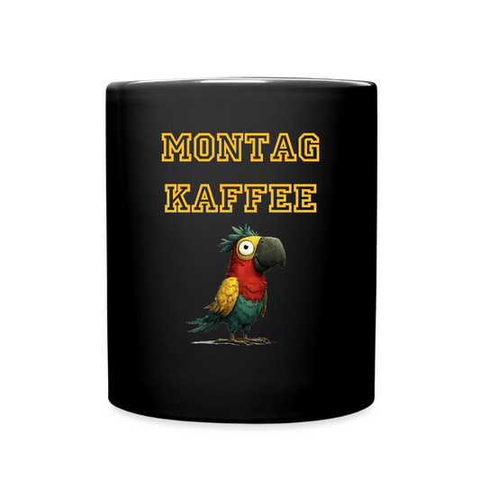 SSW2572 Montag KAFFEE Papagei - Schwarz