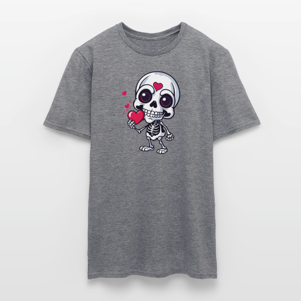 SSW2508Skelett mit Herz - Graphit meliert