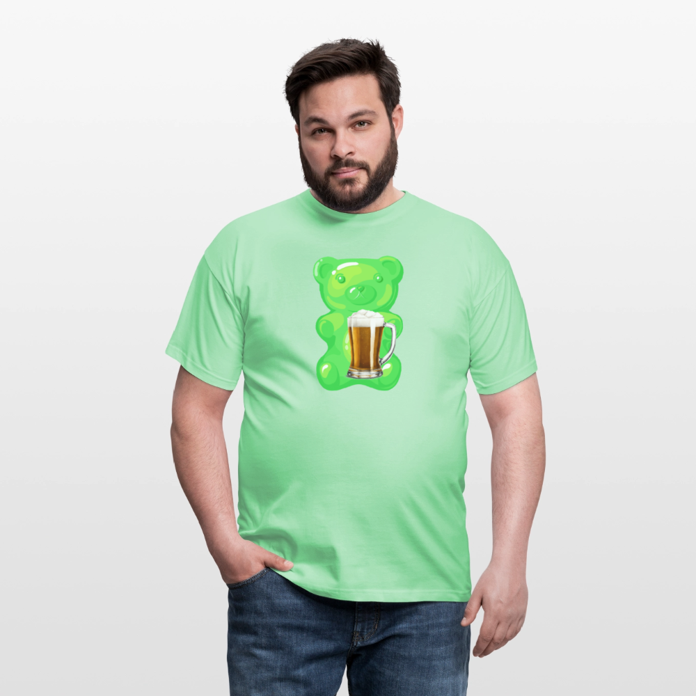 SSW2507Gummibär grün mit Bier - Mintgrün