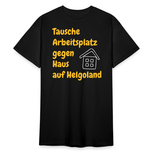 SSW2388Tausche Arbeitsplatz gegen Haus auf Helgoland - Schwarz