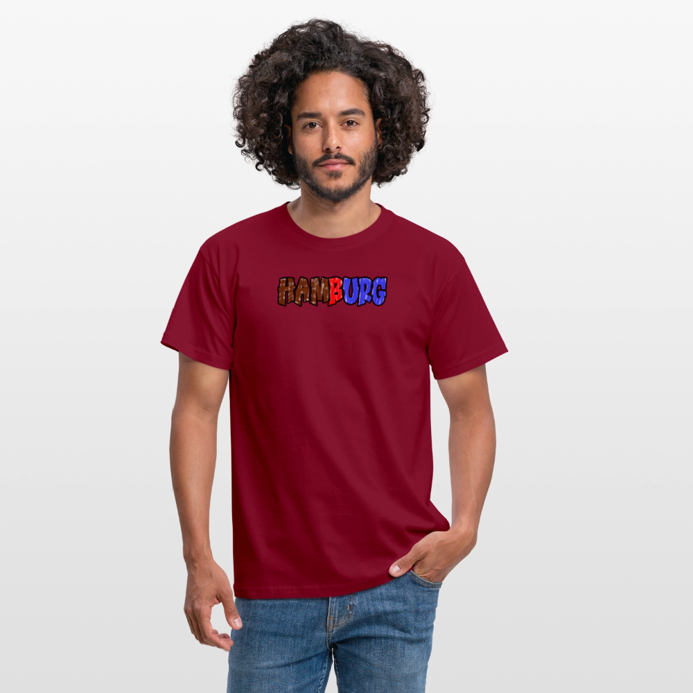 SSW2679Hamburg Braun rot Blau - Ziegelrot