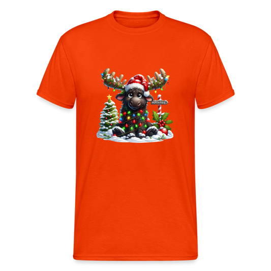 SSW2347 Elch Lichterkette8 - kräftig Orange