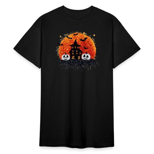 SSW2223 Halloween-Themenhaus mit Fledermäusen und Geistern - Schwarz