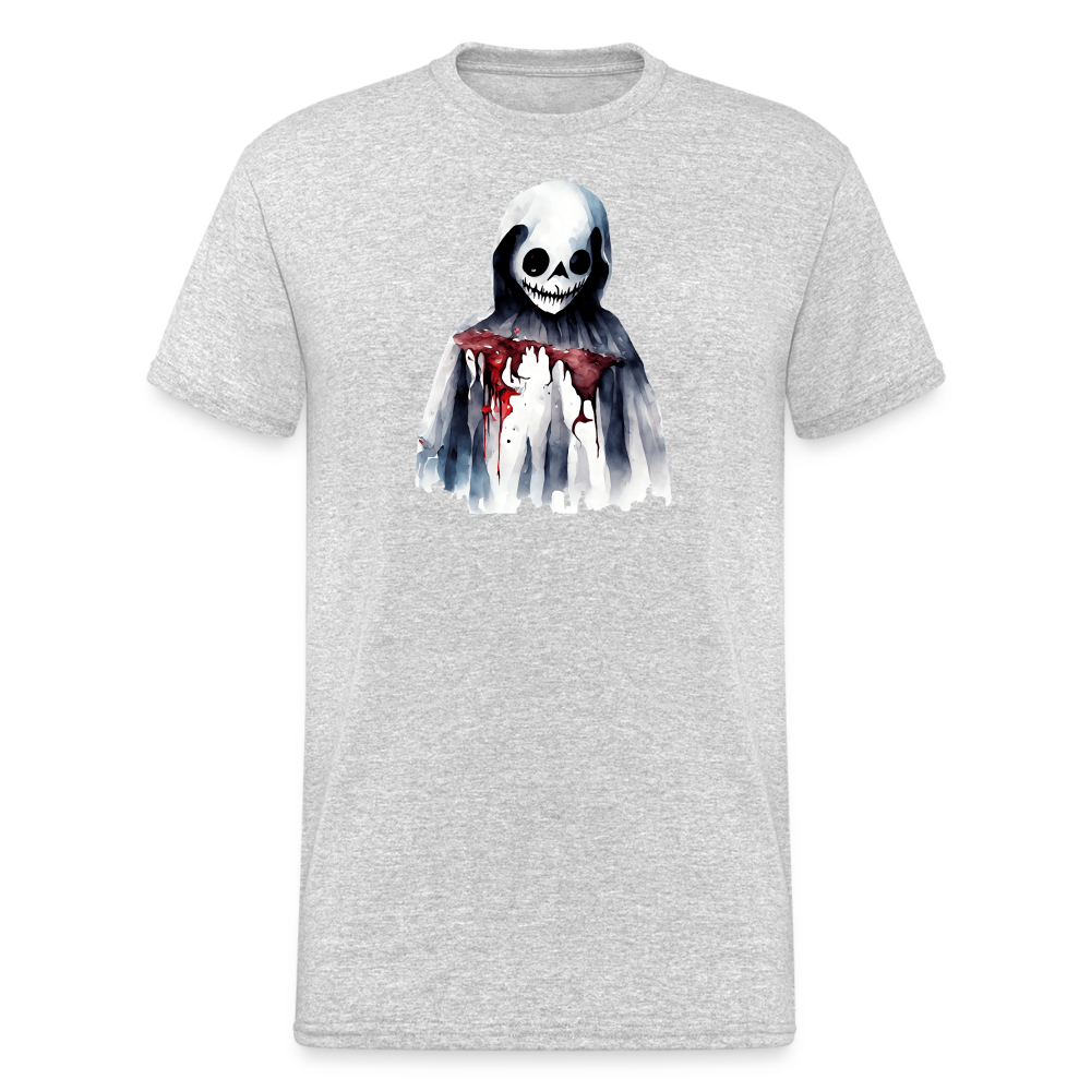 SSW2256Skelett_mit_Blut_im_Gesicht_-_Horror-Illustration - Grau meliert