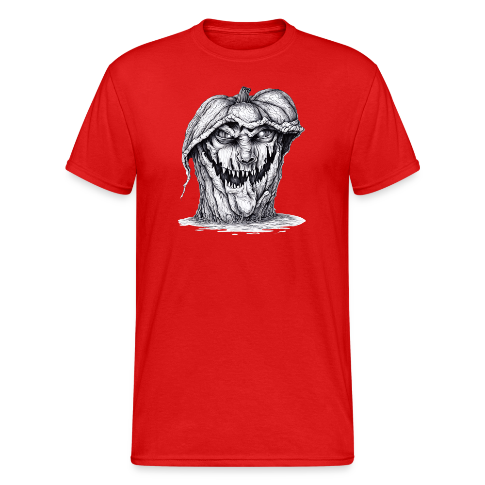 SSW2266Schwarz-Weiss-Halloween-Kuerbiskopf-Zeichnung - Rot