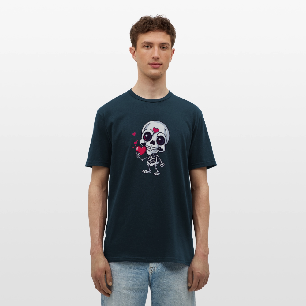 SSW2508Skelett mit Herz - Navy