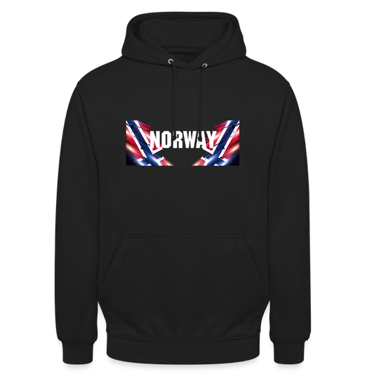 SSW2533 Kapuzenpulli Flag of Norway - Schwarz