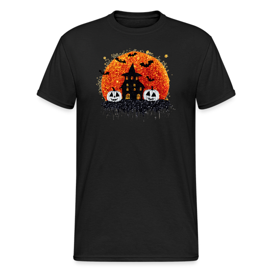 SSW2223 Halloween-Themenhaus mit Fledermäusen und Geistern - Schwarz