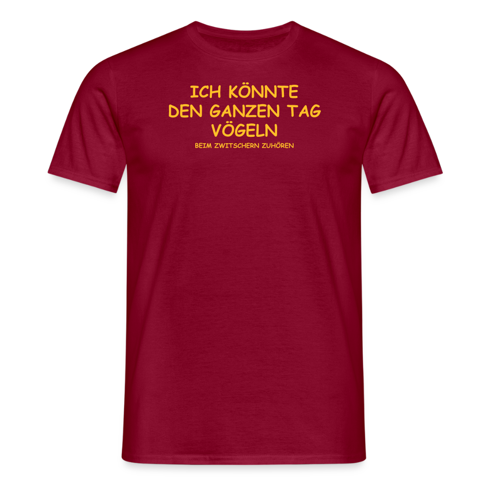 SSW2511ICH KÖNNTE DEN GANZEN TAG VÖGELN - Ziegelrot