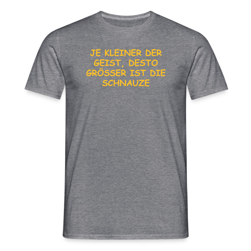 SSW2549JE KLEINER DER GEIST, DESTO GRÖSSER IST DIE SCHNAUZE - Graphit meliert