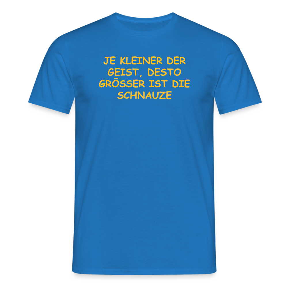 SSW2549JE KLEINER DER GEIST, DESTO GRÖSSER IST DIE SCHNAUZE - Royalblau