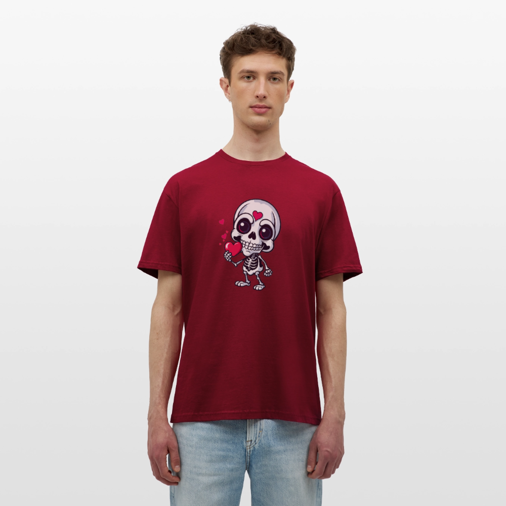 SSW2508Skelett mit Herz - Ziegelrot