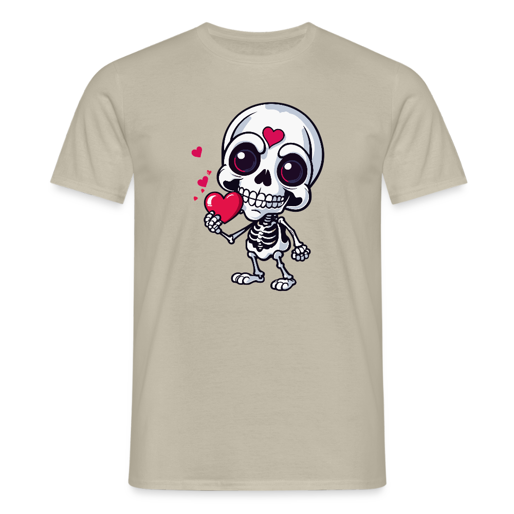 SSW2508Skelett mit Herz - Sandbeige