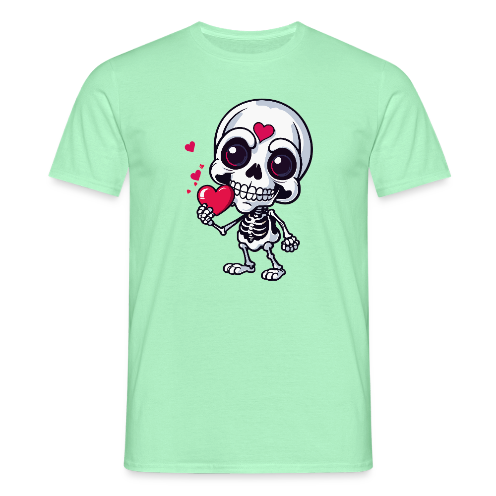 SSW2508Skelett mit Herz - Mintgrün