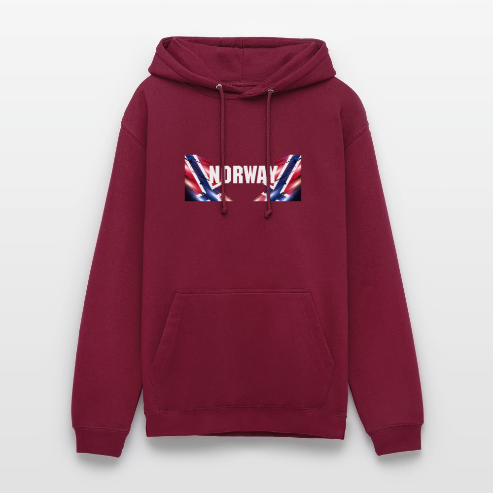 SSW2533 Kapuzenpulli Flag of Norway - Bordeaux