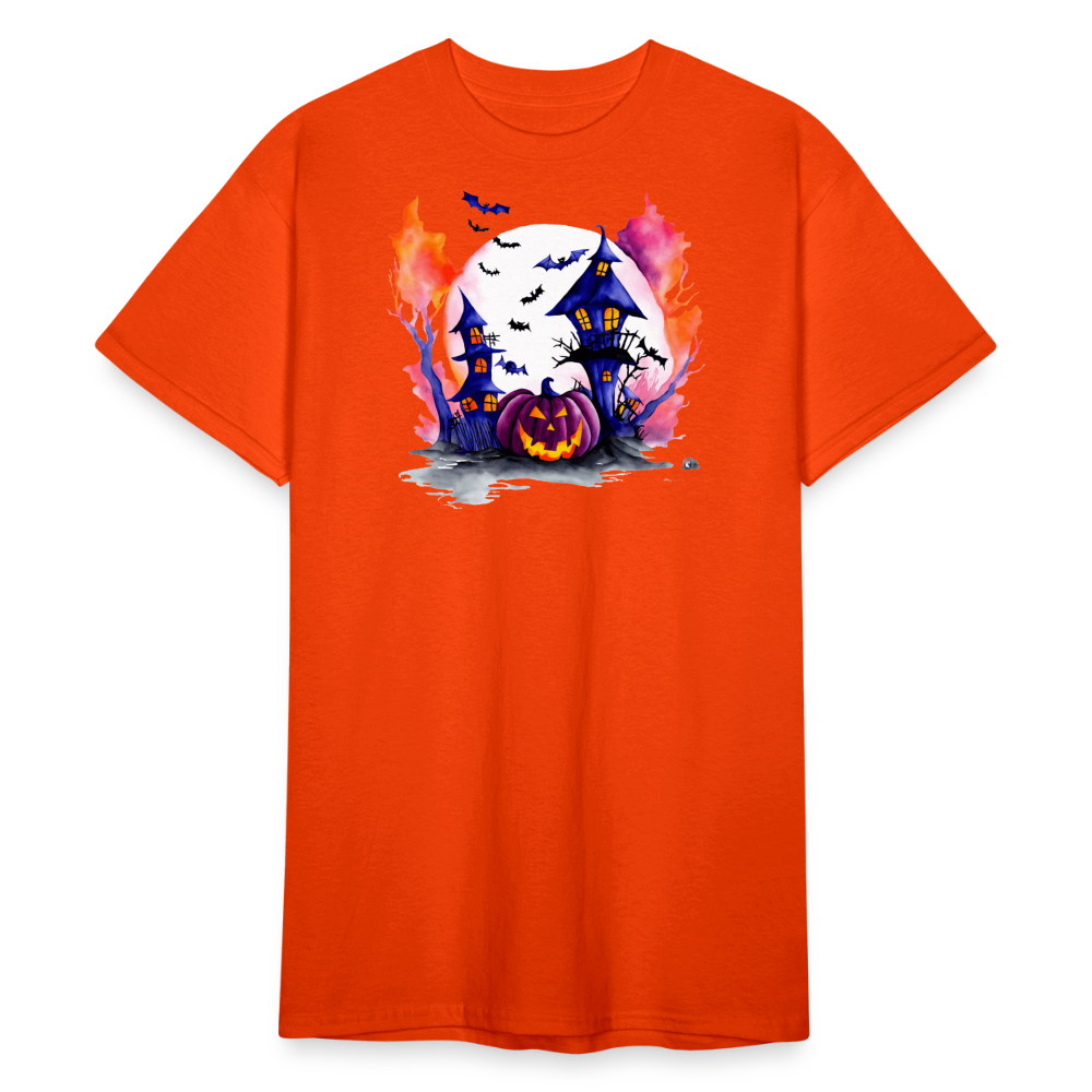 SSW2267Gruseliges_Halloween-Kuerbis-Aquarellgemaelde - kräftig Orange