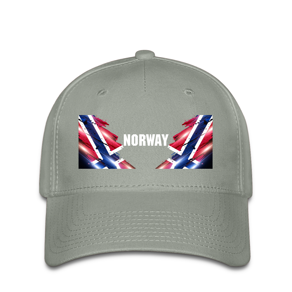 SSW2532 Cap Flag of Norway - Grüngrau