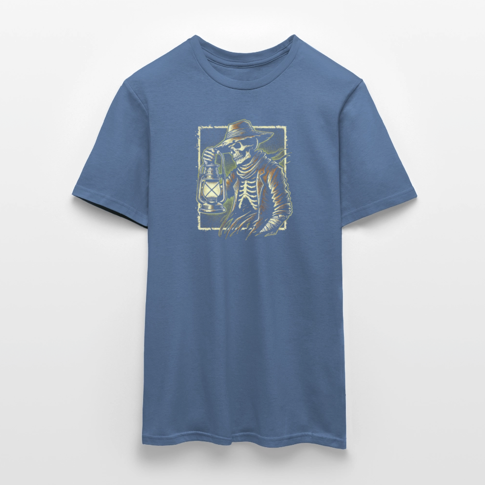 SSW2504Skeleton Holding a Lantern Gritty - Taubenblau