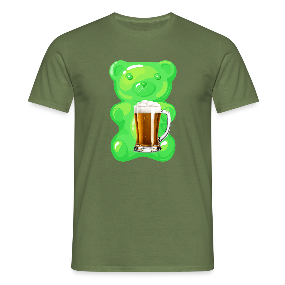 SSW2507Gummibär grün mit Bier - Militärgrün