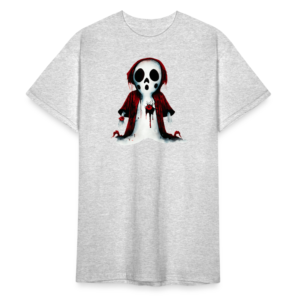 SSW2265Gruselige_weisshaarige_Figur_mit_blutigen_Augen_un - Grau meliert