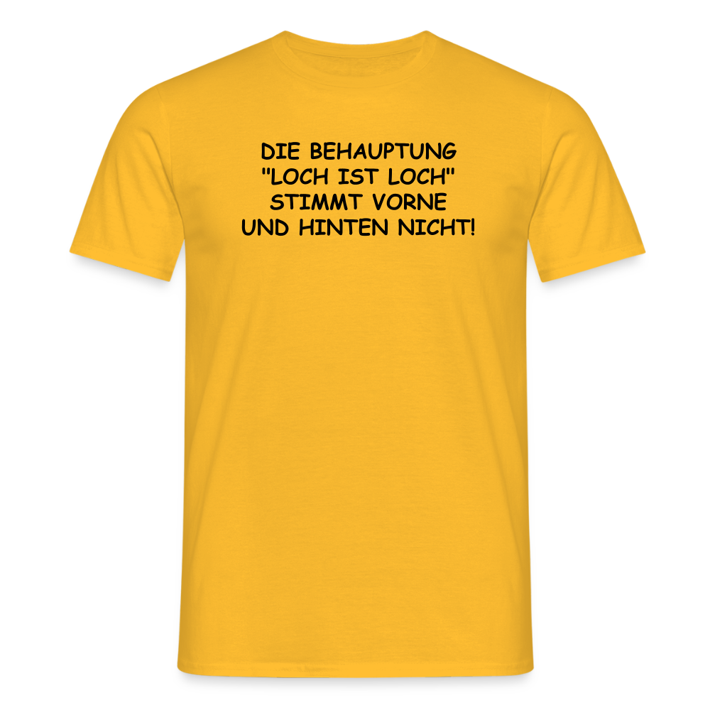 SSW2542DIE BEHAUPTUNG "LOCH IST LOCH" STIMMT VORNE UND HINTEN NICHT! - Gelb
