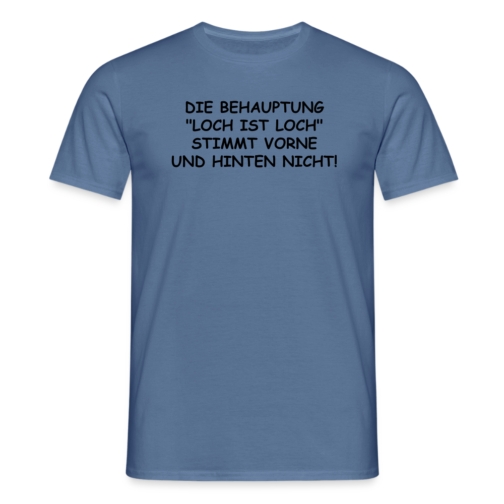 SSW2542DIE BEHAUPTUNG "LOCH IST LOCH" STIMMT VORNE UND HINTEN NICHT! - Taubenblau