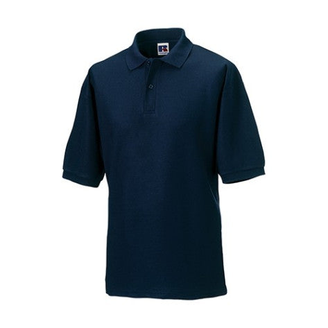 1x Men´s Ultimate Cotton Polo Russell Navyblau Größe L