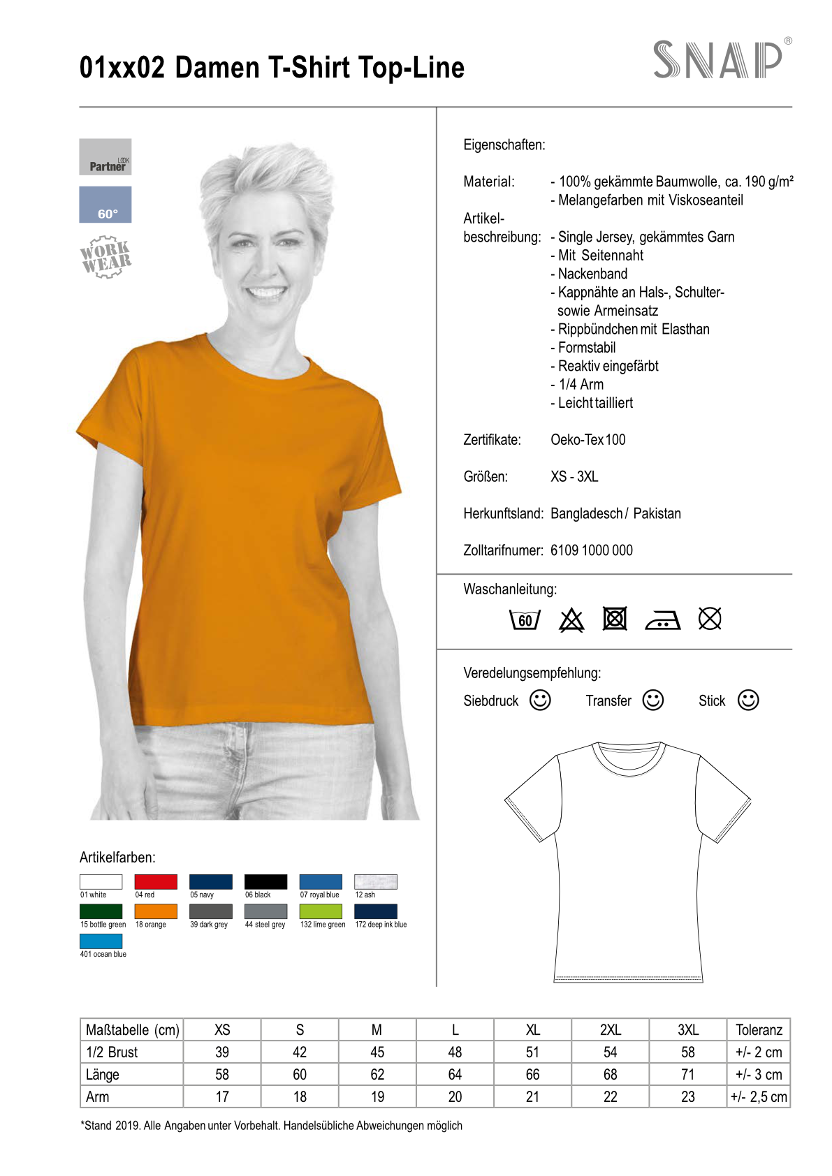 SNAP T-Shirt Top-Line Women