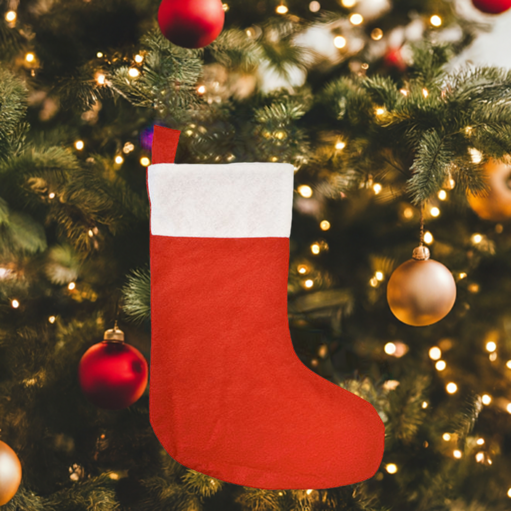 10x Weihnachtsstrumpf mit Aufhänger