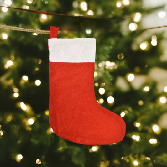 10x Weihnachtsstrumpf mit Aufhänger