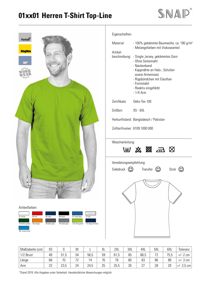 SNAP T-Shirt Top-Line Kuhlesprüche