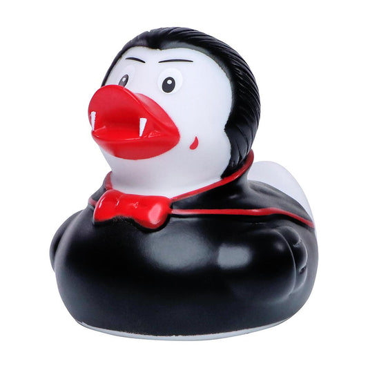 Quietsche-Ente Dracula Die Ente kann auch Buh! Quietsche-Ente Dracula ist schrecklich cool!