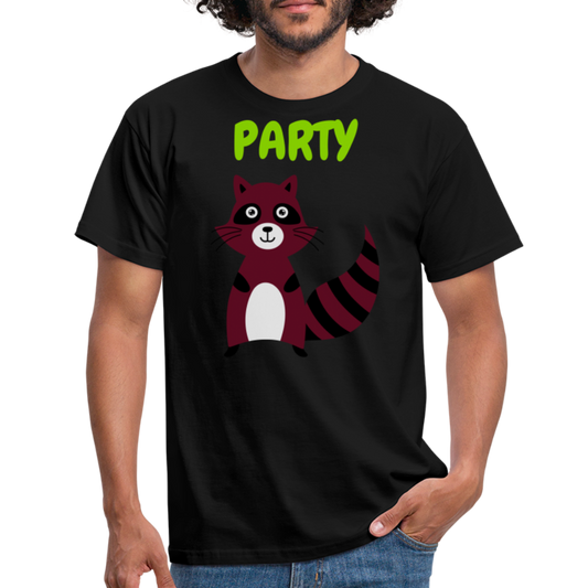 Party Waschbär - Schwarz