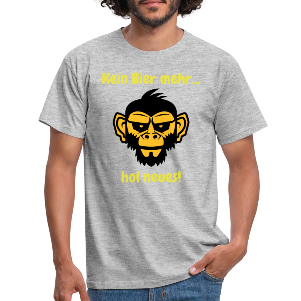 Kein Bier mehr...hol neues - Grau meliert