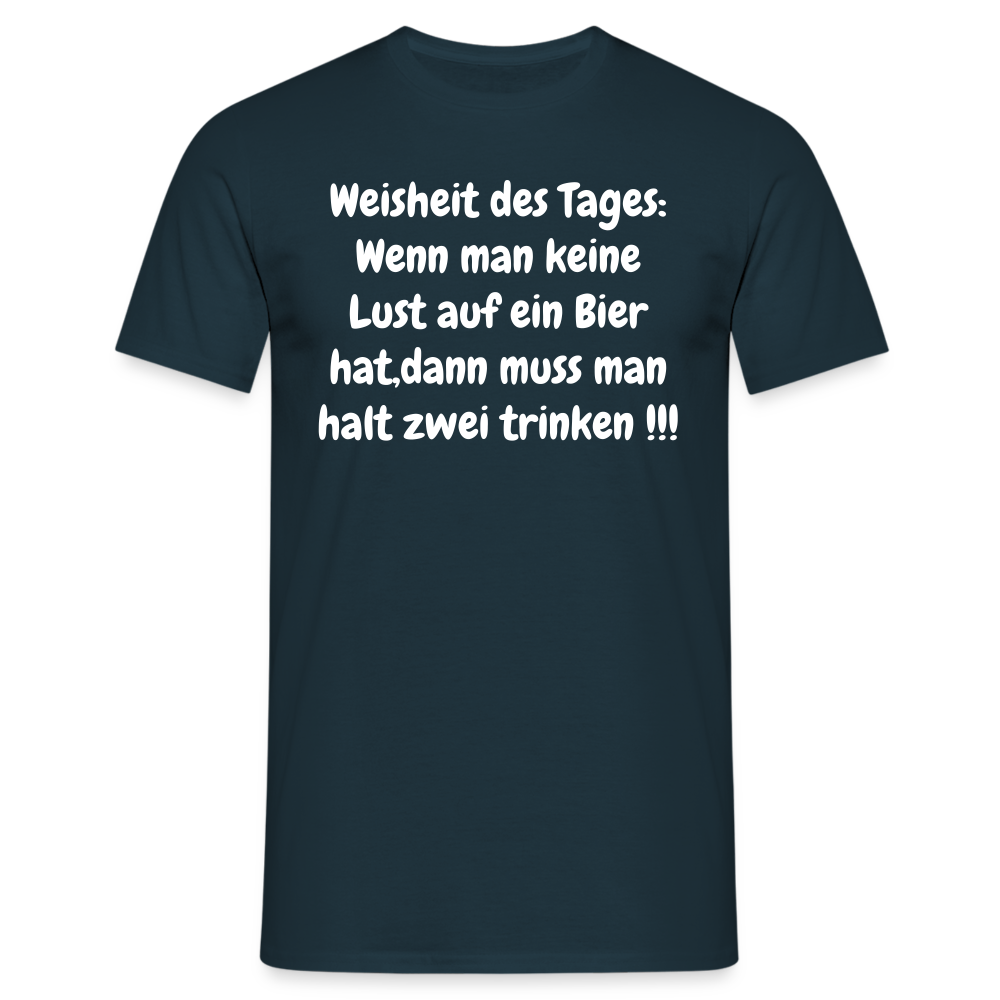 Weisheit des Tages: Wenn man keine Lust auf ein Bier hat,dann muss man halt zwei trinken !!! - Navy